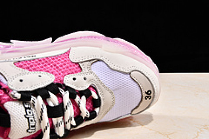 Ba*len*cia*ga triple s trainers clear sole trainer pink w09o5 8127