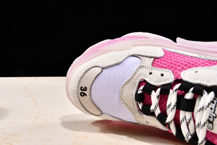 Ba*len*cia*ga triple s trainers clear sole trainer pink w09o5 8127