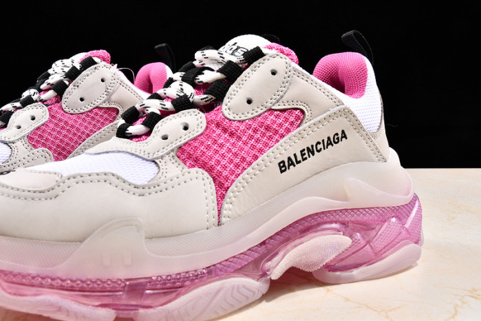 Ba*len*cia*ga triple s trainers clear sole trainer pink w09o5 8127