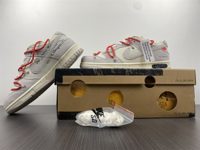nike dunk low ow lot 33 dj0950-118