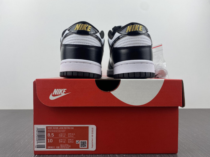 nike dunk low world champs black white dr9511-100