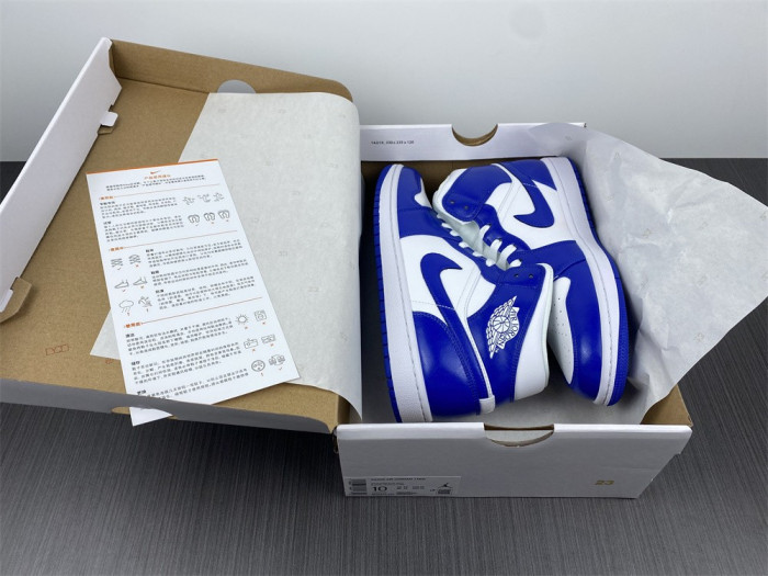 air jordan 1 mid kentucky blue bq6472-104