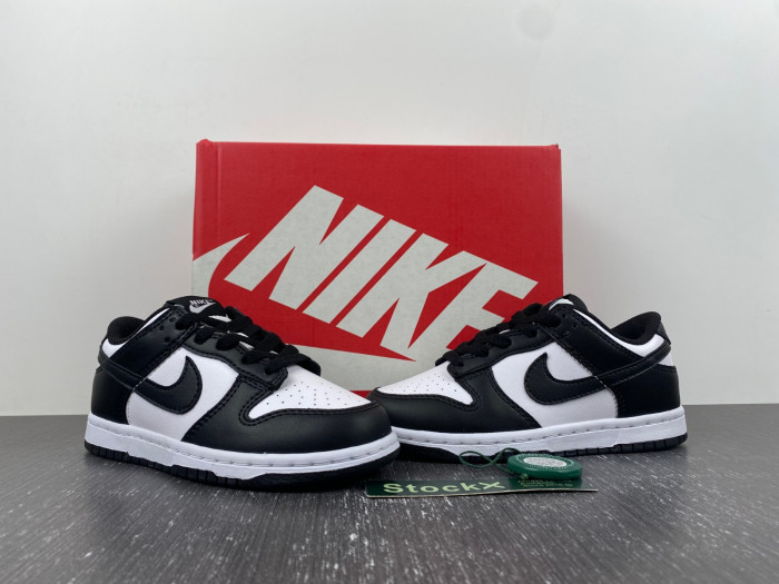 nike dunk low panda kids shoes cw1588-100