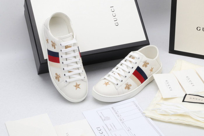 g*u*i ace embroidered low-top sneaker e2335