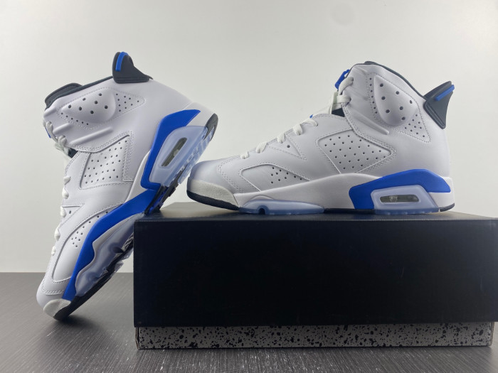 air jordan 6 retro sport blue 384664-107