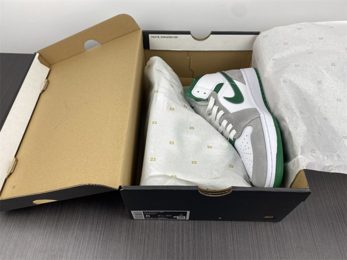 air jordan 1 mid grey green dc7294-103