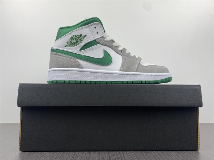 air jordan 1 mid grey green dc7294-103