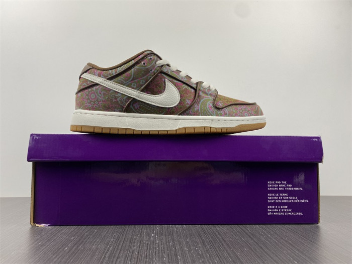 nike sb dunk low pro paisley brown dh7534-200