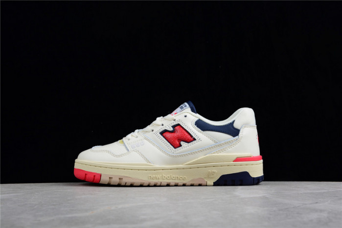 new balance 550 aime leon dore white navy red bb550a3