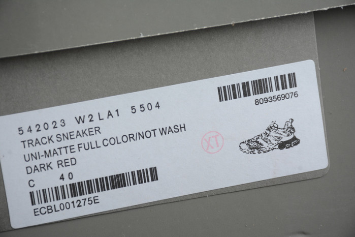 Ba*len*cia*ga track sneaker dark red 542023-w2la!-5504