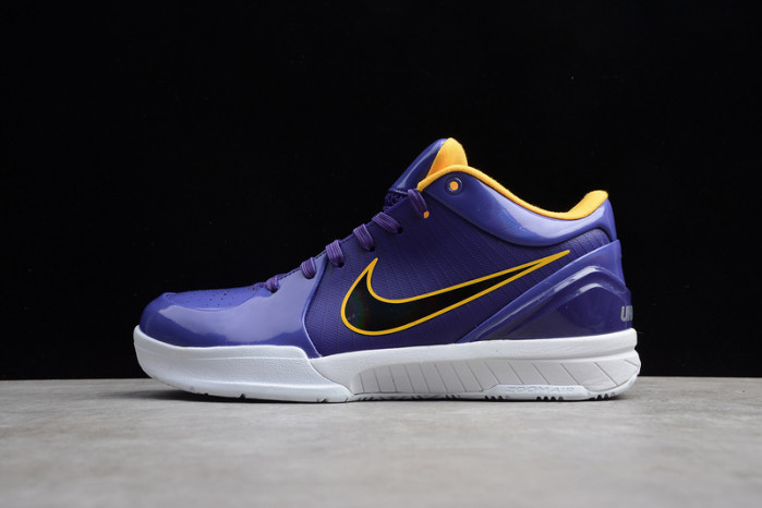 zoom kobe 4 purple/black/white cq3869-500