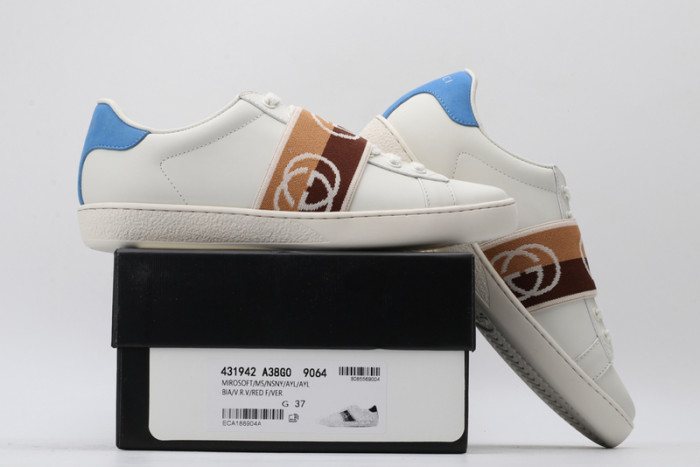 g*u*i ace embroidered low-top sneaker e2321