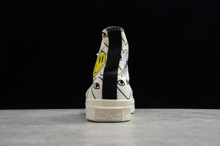 converse cdg play x smiley x chuck taylor all-star high c0009