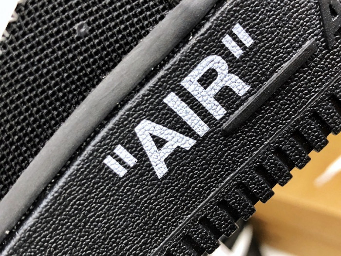 ow nike air force 1 low black ao4606-001